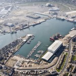 Aerial photo of Hartlepool docks