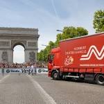 Norbert Dentressangle at finishing line for the Tour De France