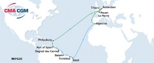 CMA CGM map