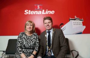 Leading ferry company Stena Line will once more be the principal sponsor of this years Northern Ireland Logistics and Transport Annual Gala Dinner, hosted by the Chartered Institute of Logistics and Transport (CILT).   The event will take place at Titanic Belfast on Thursday 23rd February and is widely regarded as the premier dinner for the transport and logistics profession in Northern Ireland.  Over 300 representatives from all sectors of the industry will be in attendance.  This years guest speaker will be NI football team manager Michael ONeil and the event will be compared by TV personality Zoe Salmon.  Pictured ahead of the dinner are Anna Breen, Stena Lines Freight Commercial Manager (Irish Sea North) and Nick McCullough, Chairman, CILT.